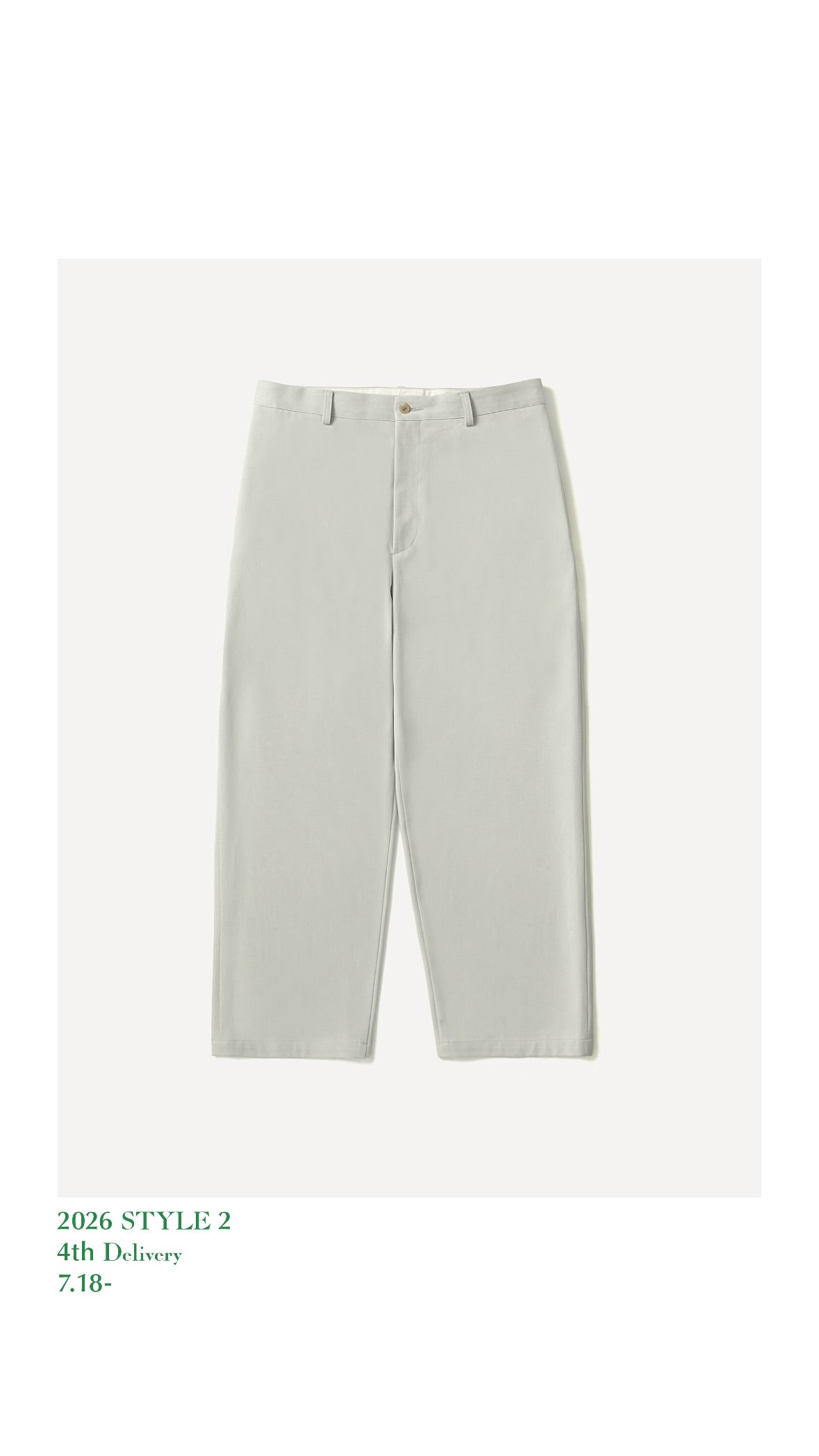 A.PRESSE 26AW Type.3 Chino Trousers